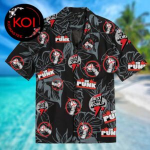 CM Punk WWE Logo Summer Tropical Aloha Hawaiian Shirt