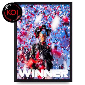 Carson Hocevar First Win Nascar Cup Series 2026 At Talladega Home Decor Poster Canvas
