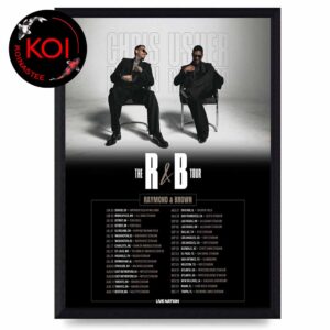 Chris Brown Usher Raymond 2026 Tour Dates Home Decor Poster Canvas