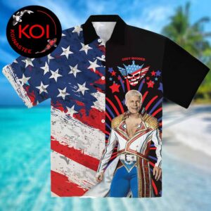 Cody Rhodes WWE America Flag Aloha Hawaiian Shirt