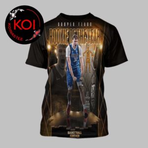 Cooper Flagg Rookie Of The Year NBA 2025 2026 Season All Over Print T-Shirt