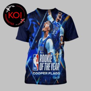 Cooper Flagg Rookie Of The Year NBA 2026 Season All Over Print T-Shirt