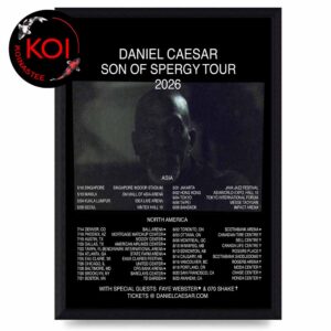 Daniel Caesar 2026 Son Of Spergy Tour Dates Home Decor Poster Canvas