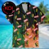 Doctor Doom Ironman Mask Marvel Flame Pattern Aloha Hawaiian Shirt