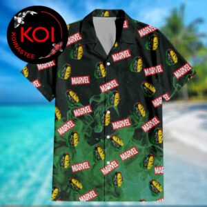 Doctor Doom Ironman Mask Marvel Flame Pattern Aloha Hawaiian Shirt
