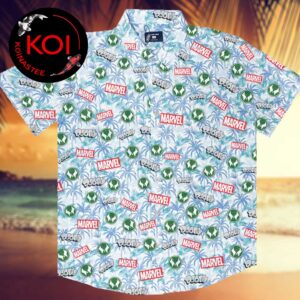 Doctor Doom Logo Marvel Summer Tree Pattern Aloha Hawaiiian Shirt