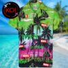 Domsday Doctor Doom Marvel Logo Summer Tree Pattern Aloha Hawaiian Shirt