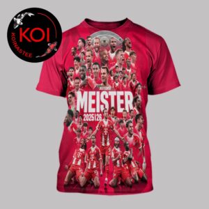 FC Bayern Munchen Deutcher Meister 2026 All Over Print T-Shirt