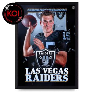 Fernando Mendoza No 1 Overall Pick To Las Vegas Raider NFL Draft 2026 Home Decor Poster Canvas