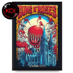 Guns N’ Roses Arena Castelao 2026 Fortaleza Brazil 18th April Home Decor Poster Canvas