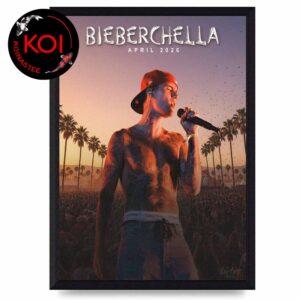 Justin Bieber 2026 Coachella April Home Decor Poster Canvas