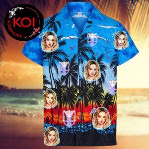 Katseye Daniela Logo Summer Vibes Sunset Aloha Hawaiian Shirt