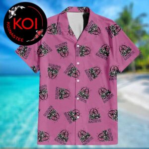 Katseye Logo Black Pink Regular Hawaiian Shirt