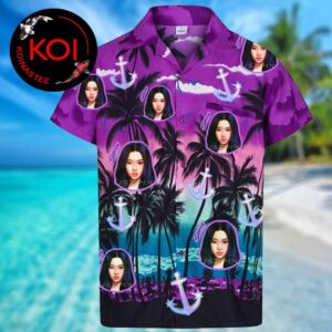 Katseye Sophia Sunset Summer Beach Tropical Aloha Hawaiian Shirt