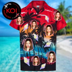 Katseye Yoonchae Summer Vibes Sunset Aloha Hawaiian Shirt