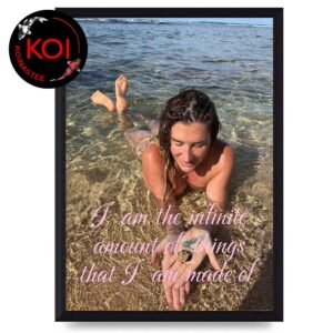 Kesha Earthday 2026 At The Beach Instagram Photo I Am The Infinite Amount Of Things That I Am Made Of Home Decor Poster Canvas