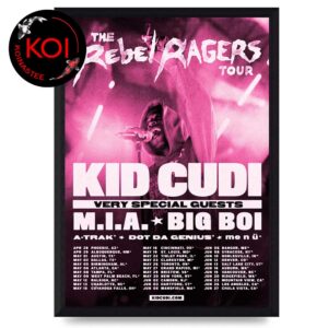 Kid Cudi 2026 Tour Dates The Rebel Ranger Home Decor Poster Canvas