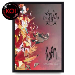 Korn x Diablo IV Lord of Hatred Reward The Scars Home Decor Poster Canvas