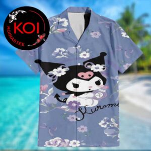 Kuromi Floral Purple Summer Aloha Hawaiian Shirt