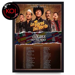 Los Tigres Del Norte 2026 Tour Dates Home Decor Poster Canvas