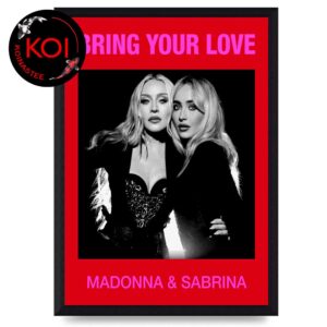 Madonna x Sabrina Carpenter Bring Your Love Single Song Home Decor Poster Canvas