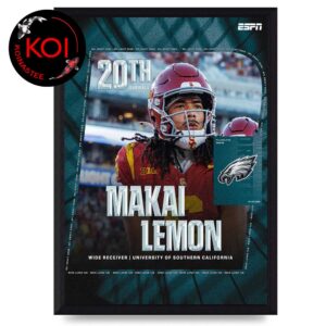 Makai Lemon To Philadelphia Eagles NFL Draft 2026 Home Decor Poster Canvas