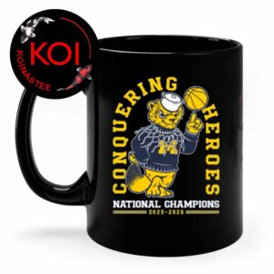 Michigan Men’s Basketball Conquering Heroes 2026 NCAA National Champions Ceramic Mug Cup