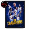 Michigan Men’s Basketball 2026 NCAA National Champions Home Decor Poster Canvas