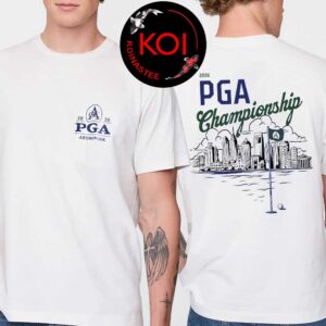 PGA Championship 2026 Golf Philadelphia Skyline Two Sided T Shirt