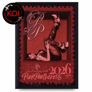 PinkPantheress 2026 An Evening Tour Red Home Decor Poster Canvas