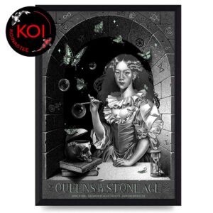 Queens Of The Stone Age Auga Caliente 2026 Rancho Mirage CA April 25th Home Decor Poster Canvas