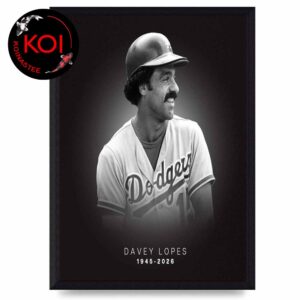 RIP Davey Lopes 1945 2026 Thank You For Memories Home Decor Poster Canvas