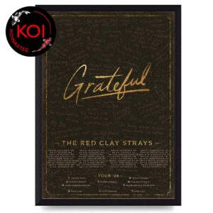 Red Clay Strays 2026 Tour Dates Grateful Home Decor Poster Canvas