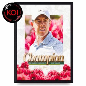Rory Mcilroy 2026 Win The Masters Tournament Champions Home Decor Poster Canvas