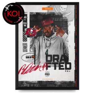 Rueben Bain Jr To Tampa Bay Buccaneers NFL Draft 2026 Signature Home Decor Poster Canvas