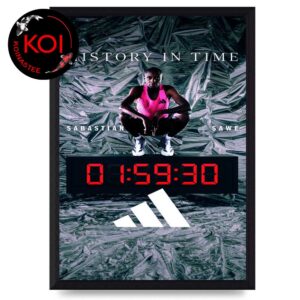 Sabastian Sawe London Men’s Marathon 2026 History In Time Home Decor Poster Canvas