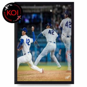 Shohei Ohtani Wear Jackie Robinson Jersey 42 Home Decor Poster Canvas