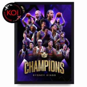 Sydney Kings 2026 NBL Champions Home Decor Poster Canvas