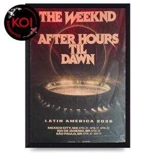 The Weeknd Brazil Mexico 2026 Tour Sao Paulo Rio De Janeiro April Home Decor Poster Canvas