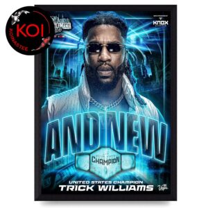 Trick Williams United States Champion 2026 Wrestlemania Las Vegas 42 WWE Home Decor Poster Canvas