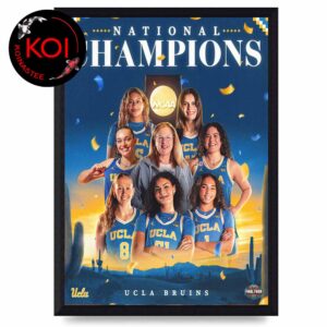 UCLA Women’s Basketball 2026 NCAA National Champions Home Decor Poster Canvas