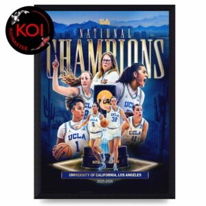 UCLA Women’s Basketball 2026 The First National Champions Home Decor Poster Canvas