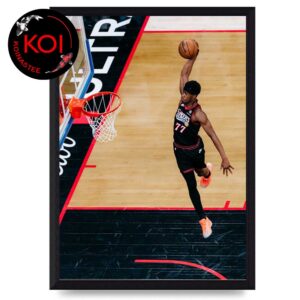 VJ Edgecombe Slam Dunk Philadelphia 76ers vs Boston Celtics NBA Playoffs 2026 Home Decor Poster Canvas
