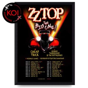 ZZ Top 2026 Tour Dates The Big One Home Decor Poster Canvas