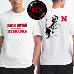 Zach Bryan Lincoln Nebraska 2026 April 25th With Heaven On Tour Two Sided T-Shirt