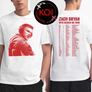 Zach Bryan With Heaven On Tour Dates 2026 Two Sided T-Shirt