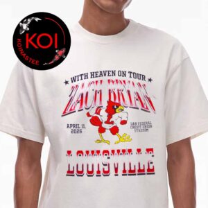 Zach Bryan x Louisville Cardinals 2026 Credit Union Stadium April 11th Unisex T-Shirt