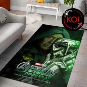 Avengers Doomsday Marvel Doctor Doom Mask Rug Carpet