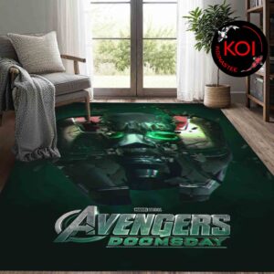 Avengers Doomsday Marvel Studio Doctor Doom Iron Man Mask Home Decor Rug Carpet