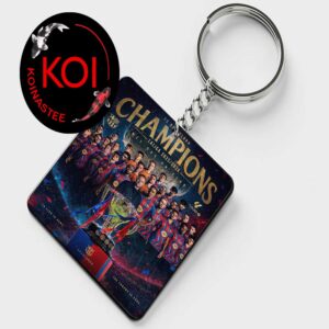 Barcelona 2026 Laliga Campion Champions Is Ours The Throne Is Ours Acrylic Wood Keychain
